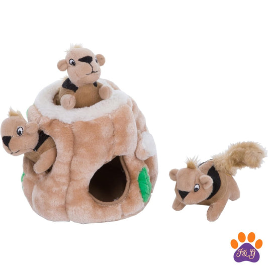 BeePoo Hide-A-Squirrel Puzzle Plush – Small