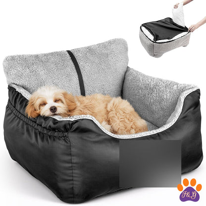 BeePoo Small Dog Car Booster Seat – Up to 25 lb – image 1