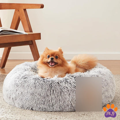 BeePoo Calming Donut Bed for Small Dogs – 20" – image 1