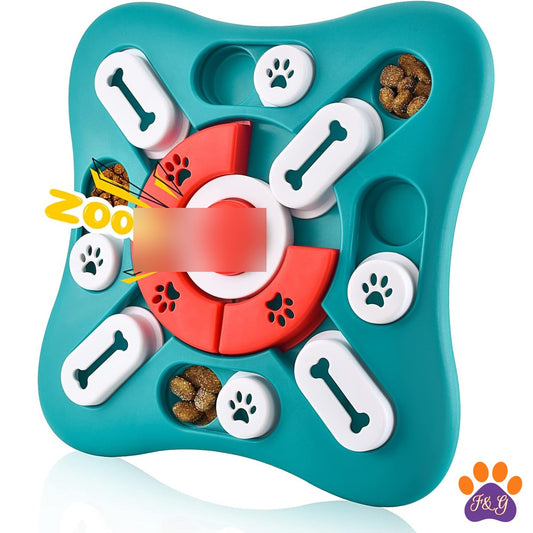 BeePoo Spin & Slide Treat Puzzle Toy