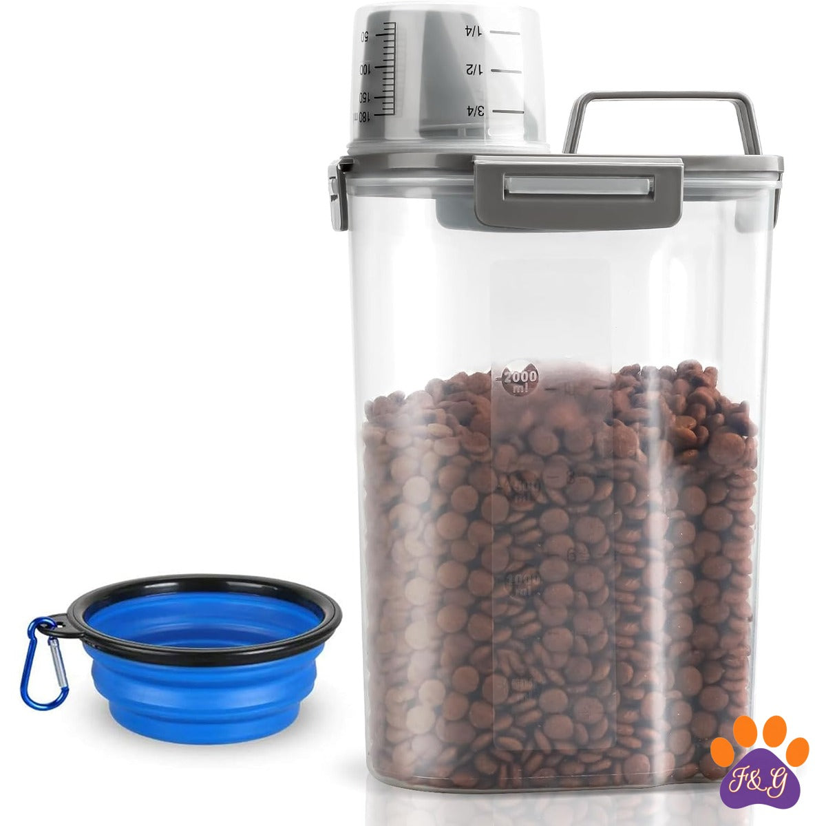 BeePoo Airtight Food Storage Container with Scoop – Small