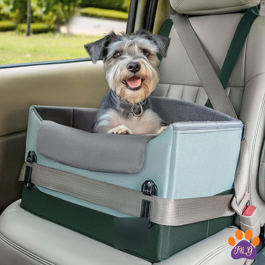 BeePoo Elevated Dog Car Seat with Safety Leash – Small – image 1