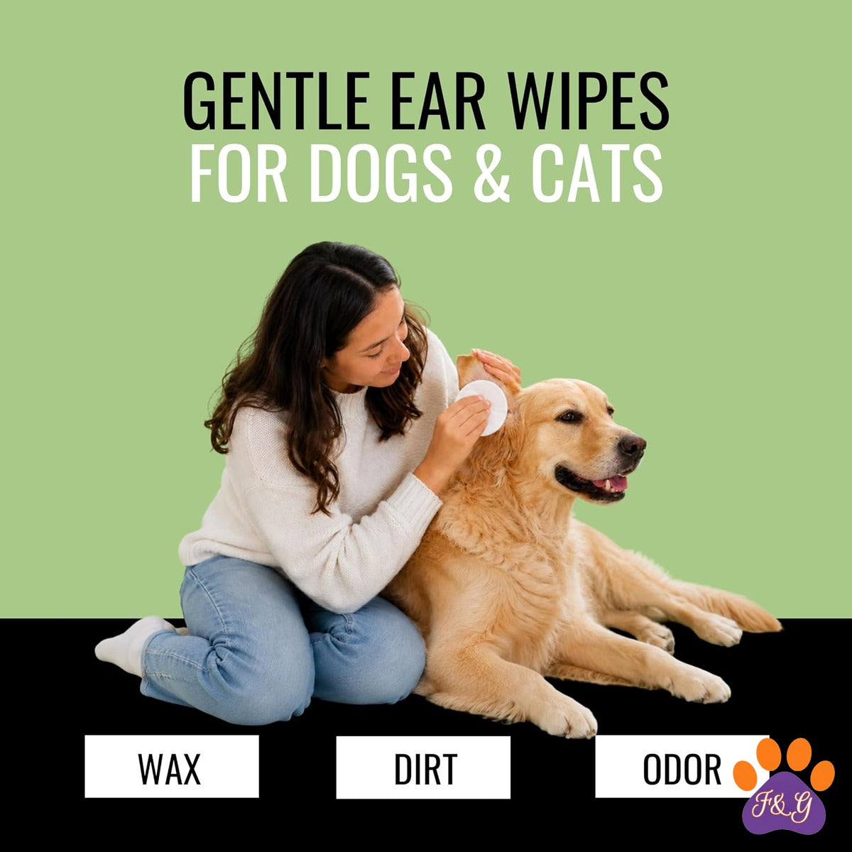 BeePoo Gentle Ear Cleaning Wipes – 150 Count