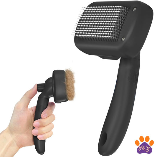 BeePoo Self-Cleaning Slicker Brush