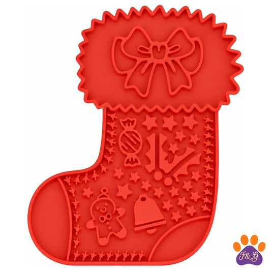 BeePoo Holiday Stocking Lick Mat