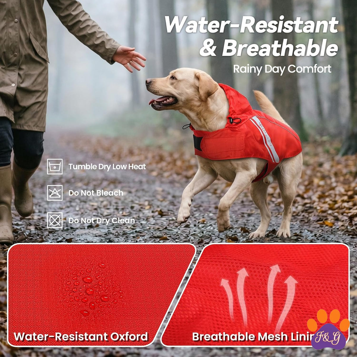 Raincoat detail