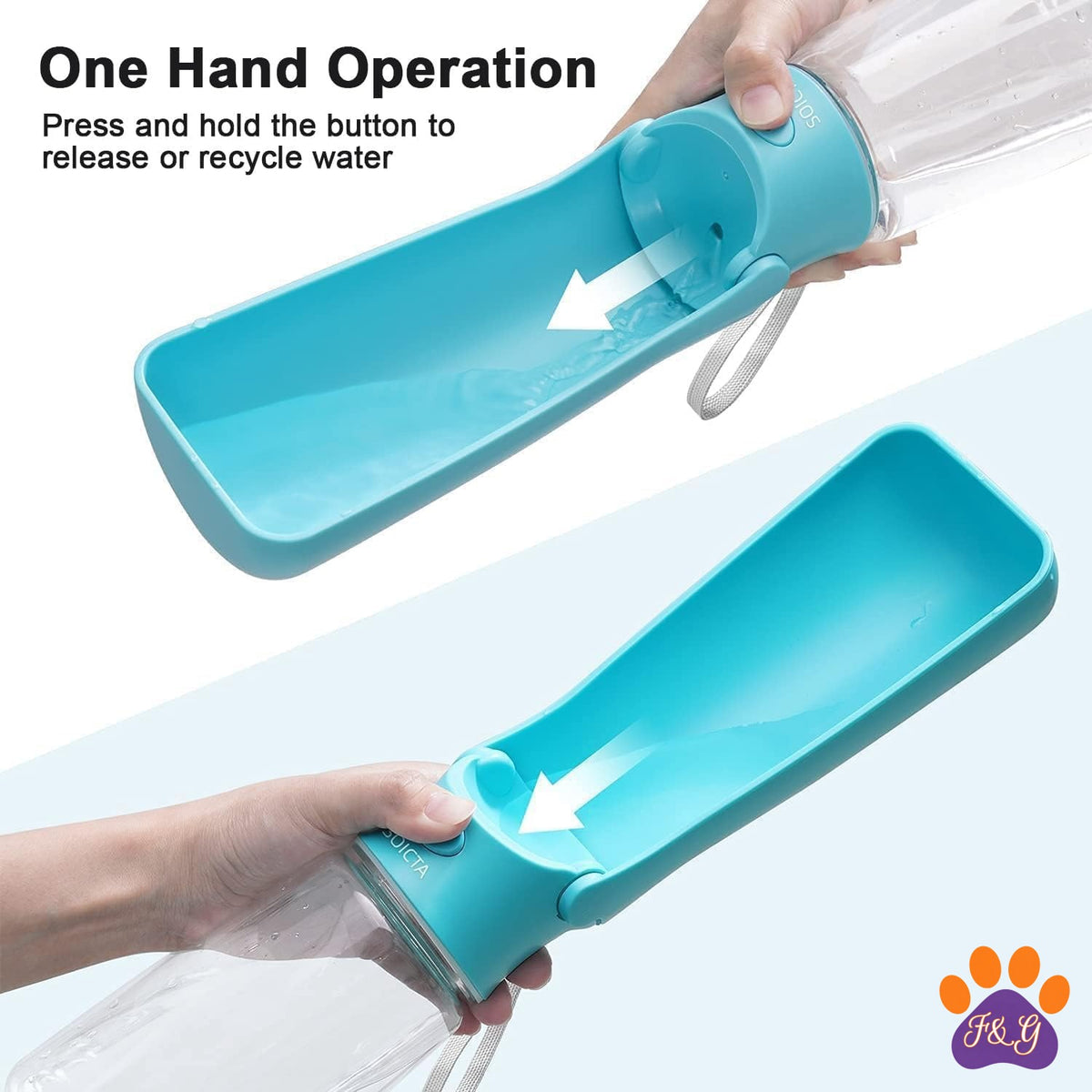 One-hand operation water bottle