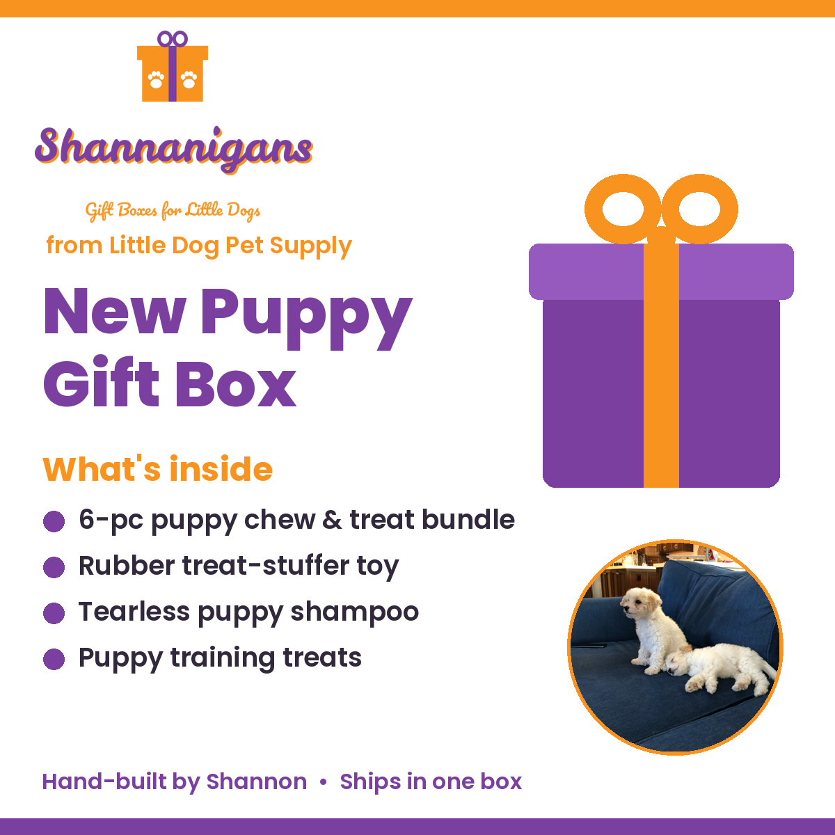 Shannanigans New Puppy Gift Box — what's inside, hand-picked by Shannon